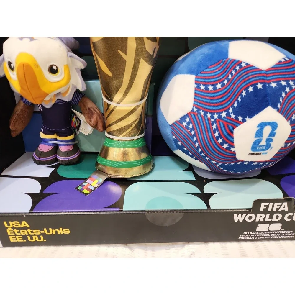 FIFA World‎ Cup 2026 USA Plush 3-Pack Set Jazwares Exclusive NIB Limited Soccer
